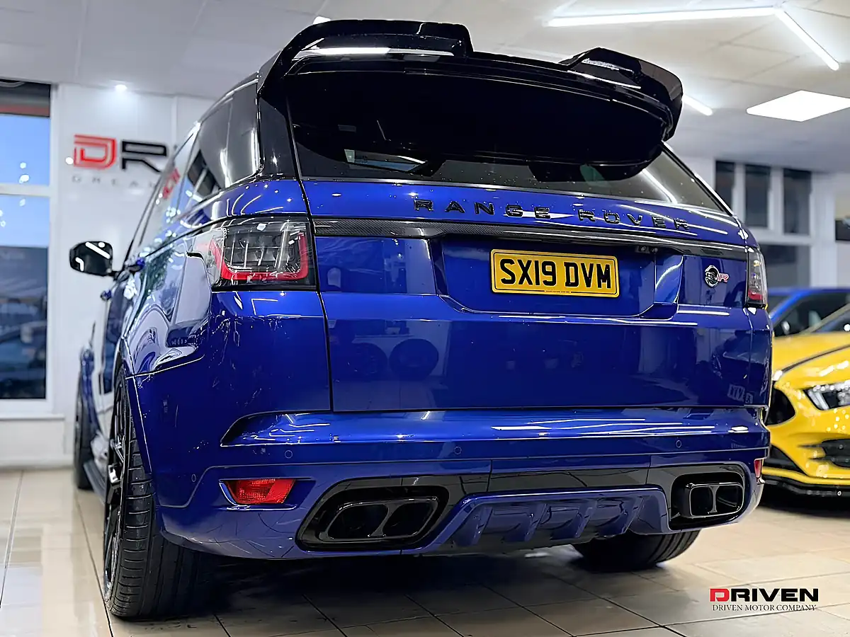 Used 2019 Land Rover Range Rover Sport Svr Blue - Interior and Exterior details 7