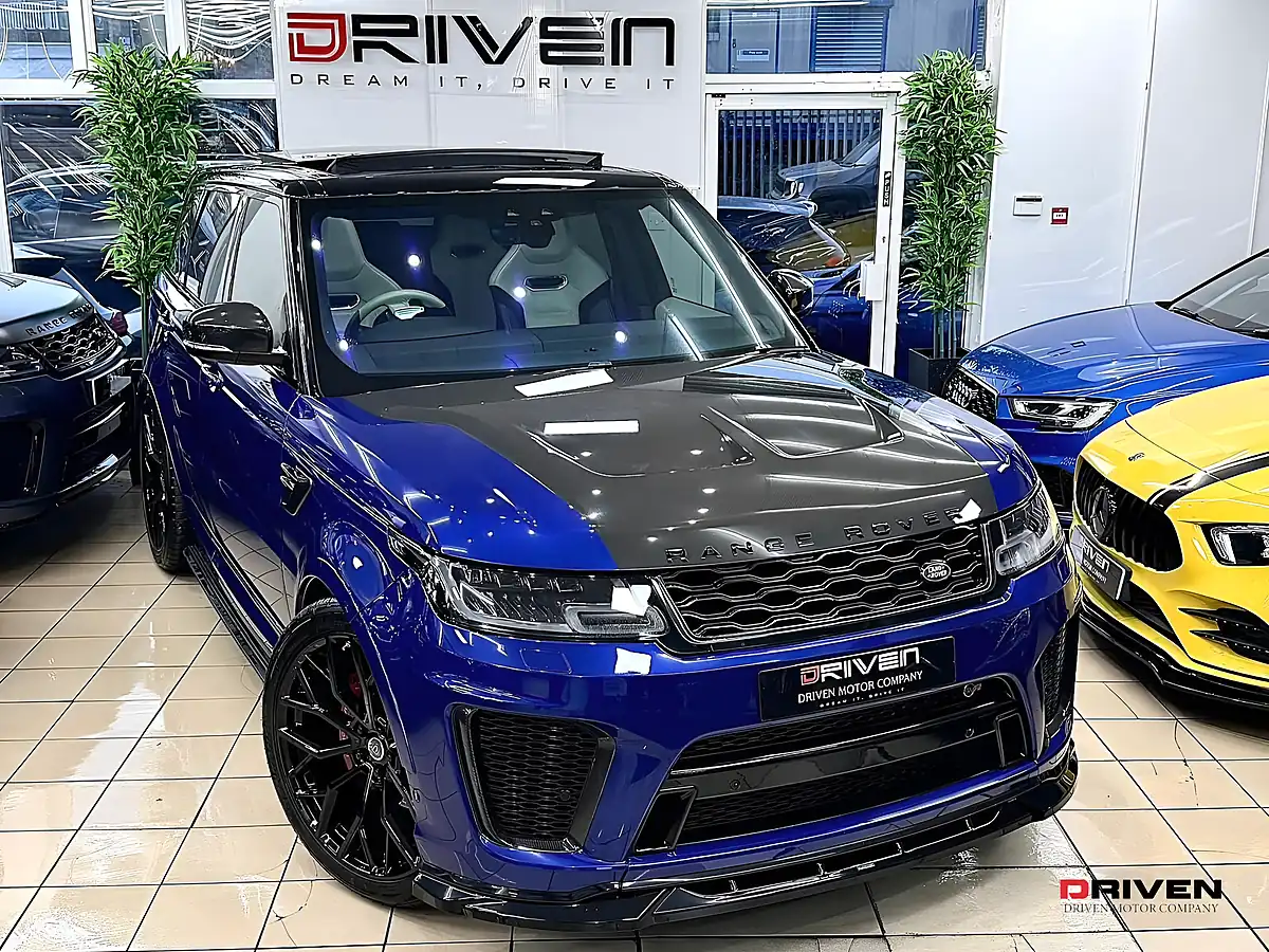 Used 2019 Land Rover Range Rover Sport Svr Blue - Interior and Exterior details 8