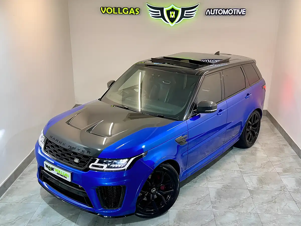 Used 2019 Land Rover Range Rover Sport Svr Blue - Interior and Exterior details 3