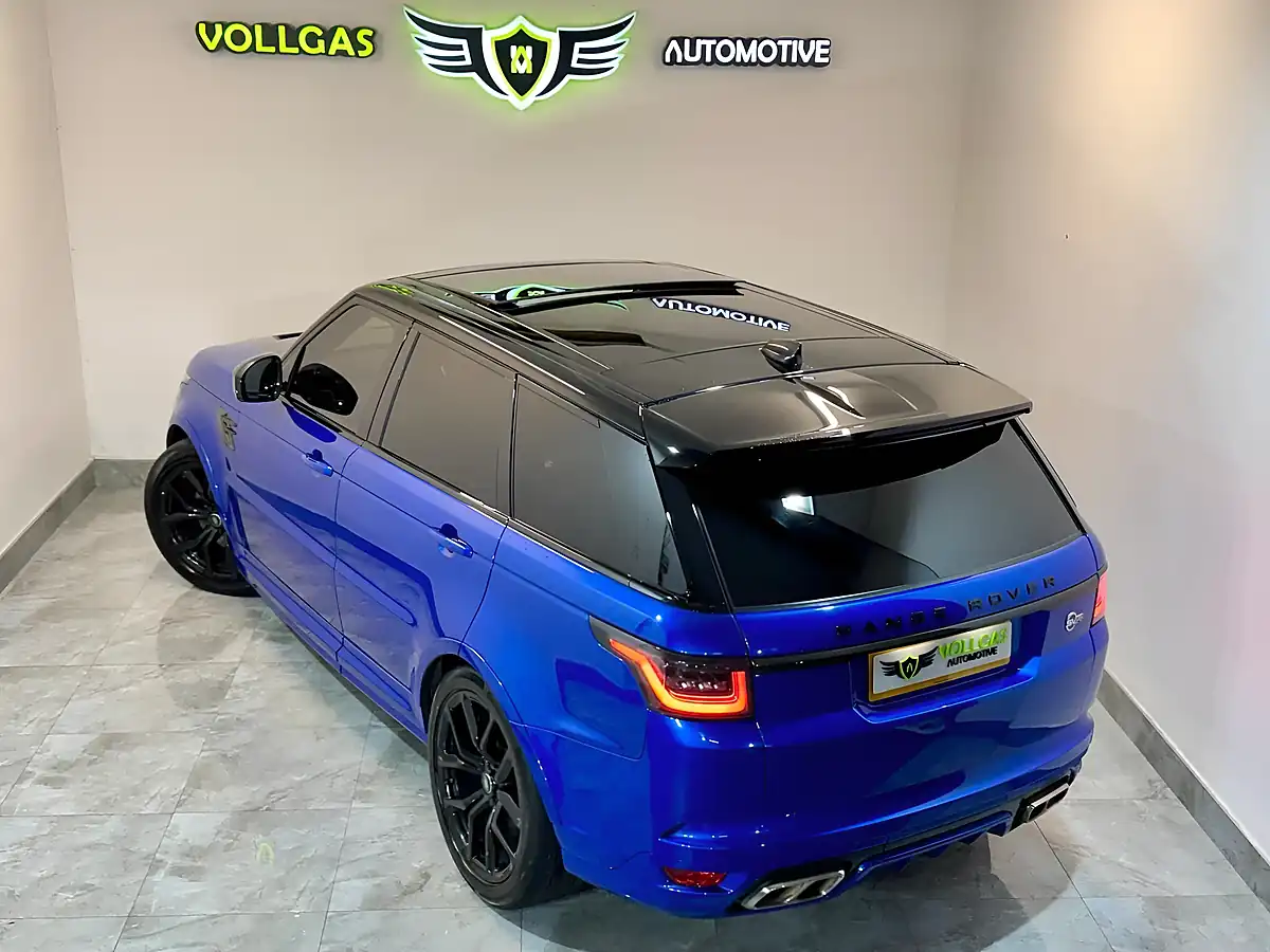 Used 2019 Land Rover Range Rover Sport Svr Blue - Interior and Exterior details 4