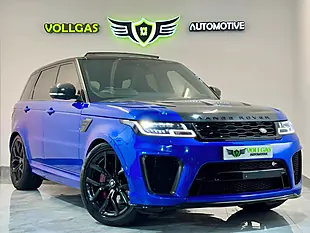 Used 2019 Land Rover Range Rover Sport Svr Blue - Interior and Exterior details 7