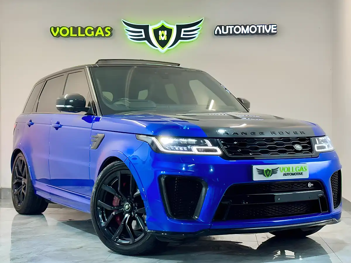 Used 2019 Land Rover Range Rover Sport Svr Blue - Interior and Exterior details 7