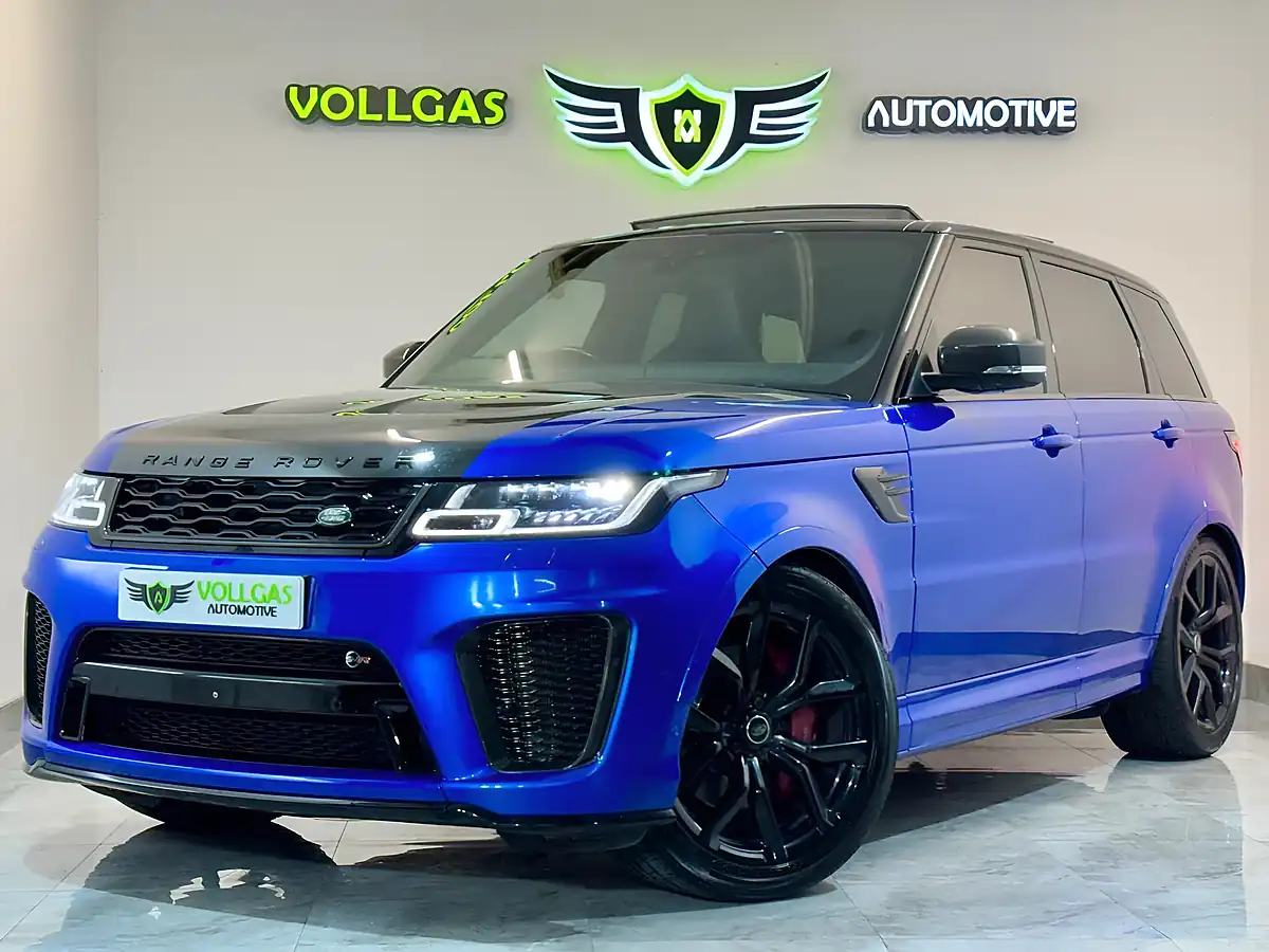 Used 2019 Land Rover Range Rover Sport Svr Blue - Interior and Exterior details 8