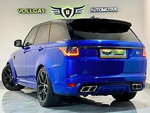 Used 2019 Land Rover Range Rover Sport Svr Blue - Interior and Exterior details 9