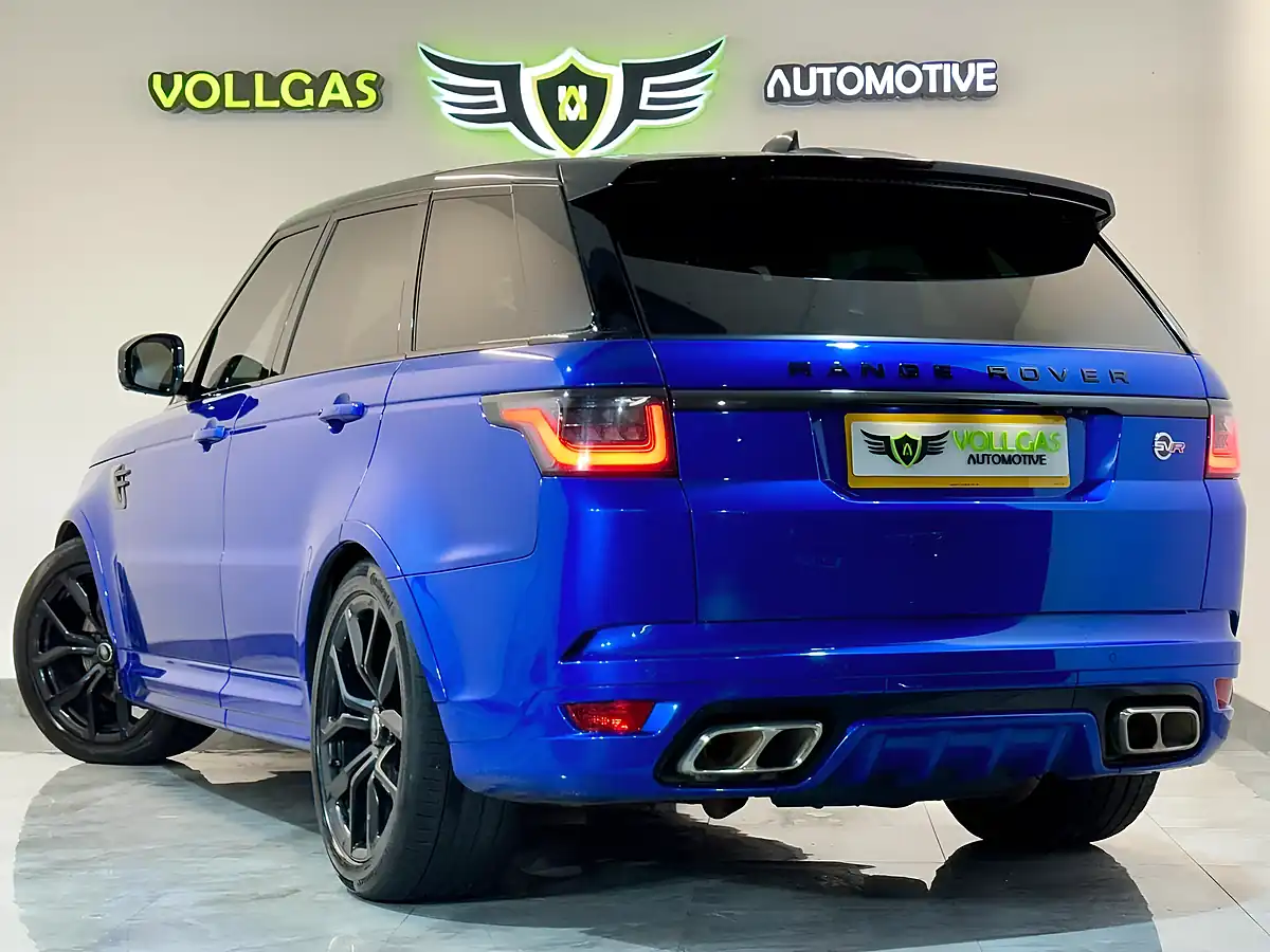 Used 2019 Land Rover Range Rover Sport Svr Blue - Interior and Exterior details 9