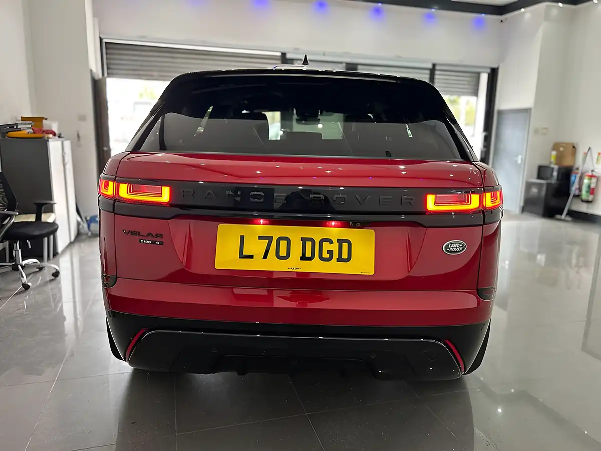 Used 2019 Land Rover Range Rover Velar R-Dynamic S Red - Interior and Exterior details 4