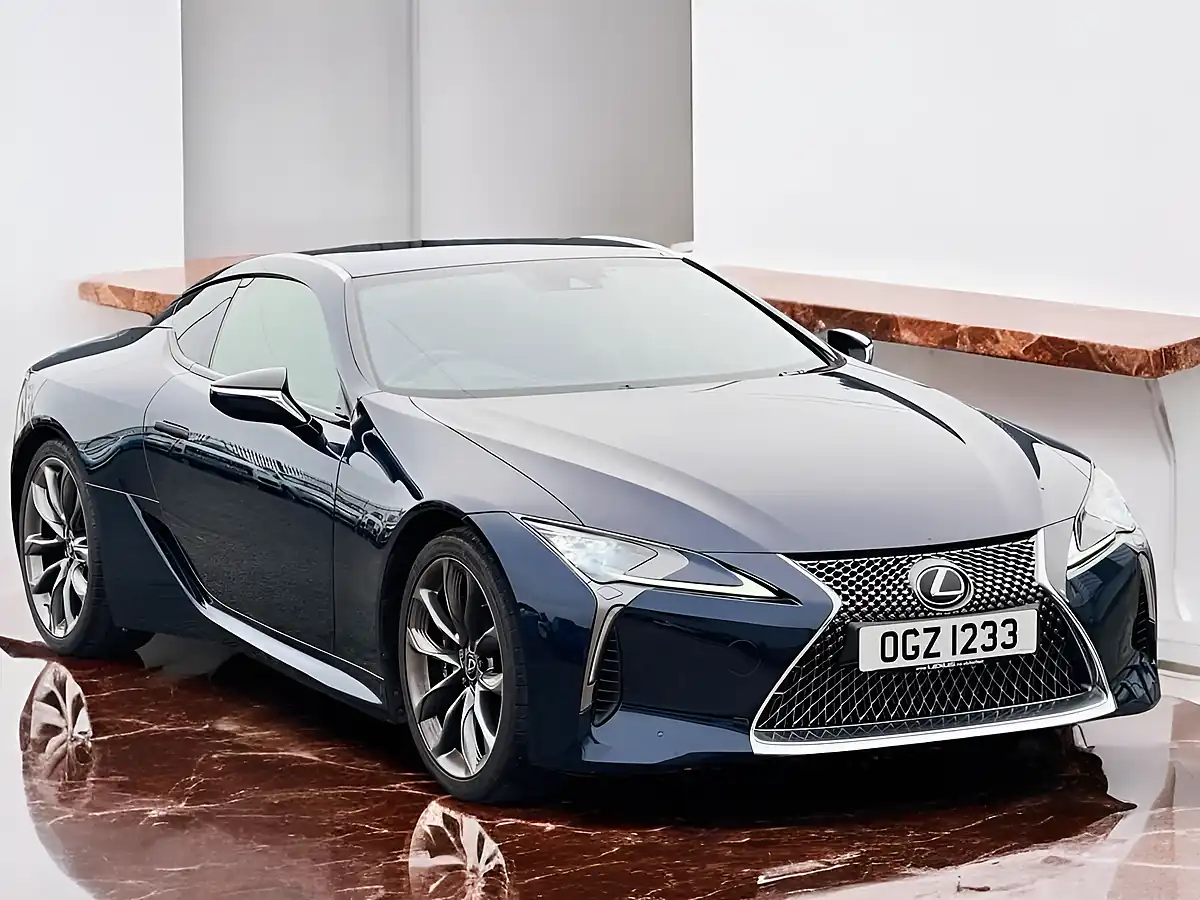 Used 2019 Lexus Lc 500 Blue - Front View