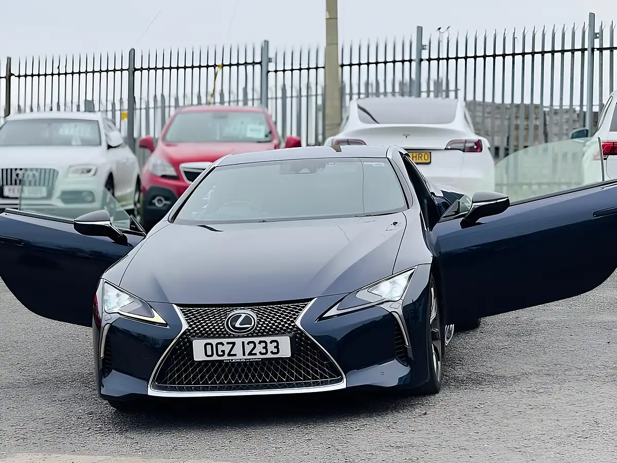 Used 2019 Lexus Lc 500 Blue - Interior and Exterior details 12