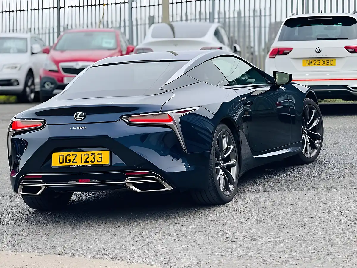 Used 2019 Lexus Lc 500 Blue - Interior and Exterior details 17