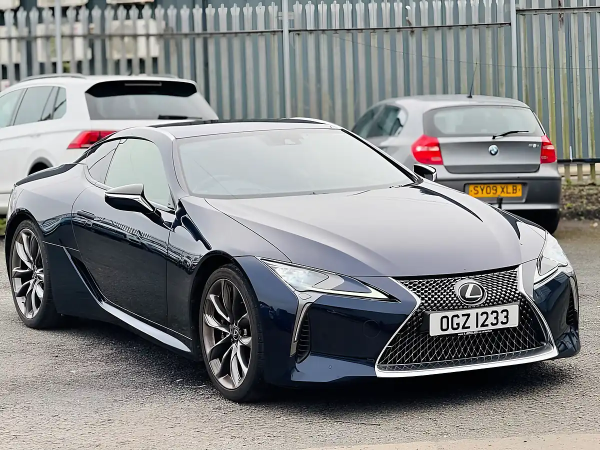 Used 2019 Lexus Lc 500 Blue - Interior and Exterior details 5