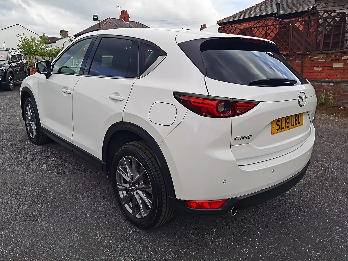 Used 2019 Mazda CX-5 Sport Nav+ Pearl White - Interior and Exterior details 4