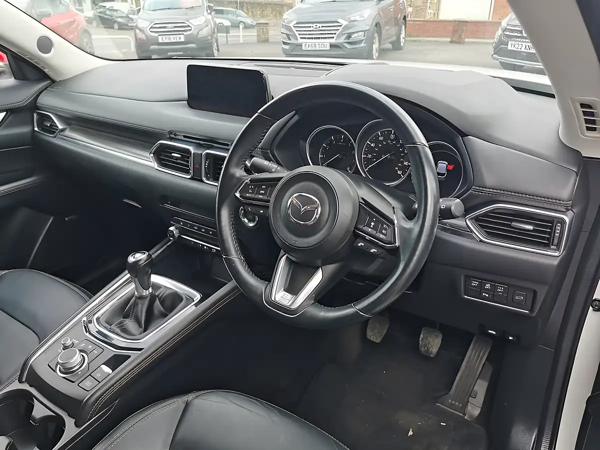 Used 2019 Mazda CX-5 Sport Nav+ Pearl White - Interior and Exterior details 7