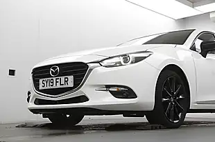 Used 2019 Mazda Mazda3 Sport Black White - Interior and Exterior details 3