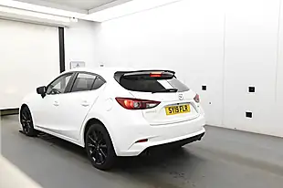 Used 2019 Mazda Mazda3 Sport Black White - Interior and Exterior details 4