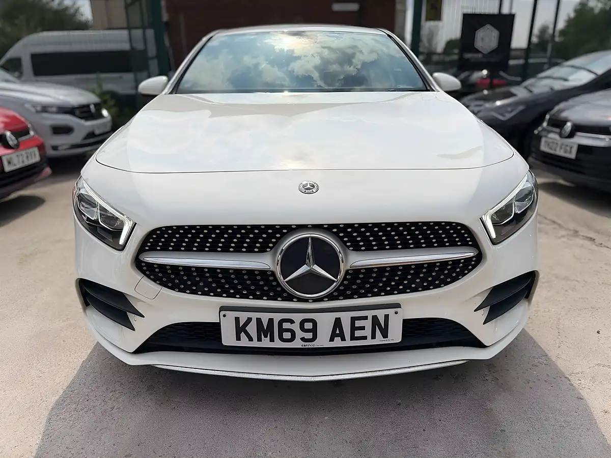Used 2019 Mercedes a-Class AMG Line (premium) White - Interior and Exterior details 5