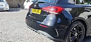 Used 2019 Mercedes a-Class AMG Line Solid Black - Interior and Exterior details 11