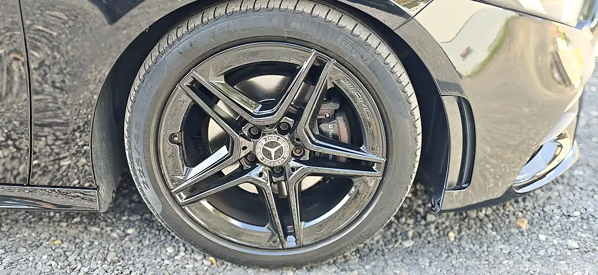 Used 2019 Mercedes a-Class AMG Line Solid Black - Interior and Exterior details 13