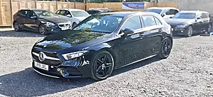 Used 2019 Mercedes a-Class AMG Line Solid Black - Interior and Exterior details 2