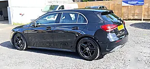 Used 2019 Mercedes a-Class AMG Line Solid Black - Interior and Exterior details 4