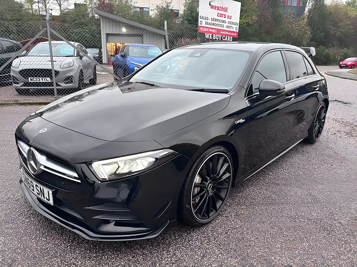 Used 2019 Mercedes-Benz a Class A35 AMG Black - Interior and Exterior details 11