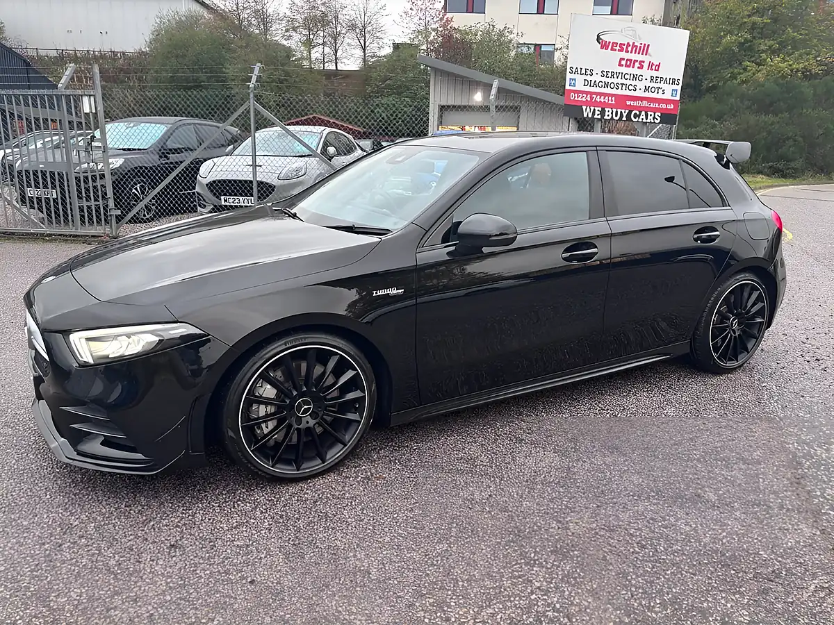 Used 2019 Mercedes-Benz a Class A35 AMG Black - Interior and Exterior details 5