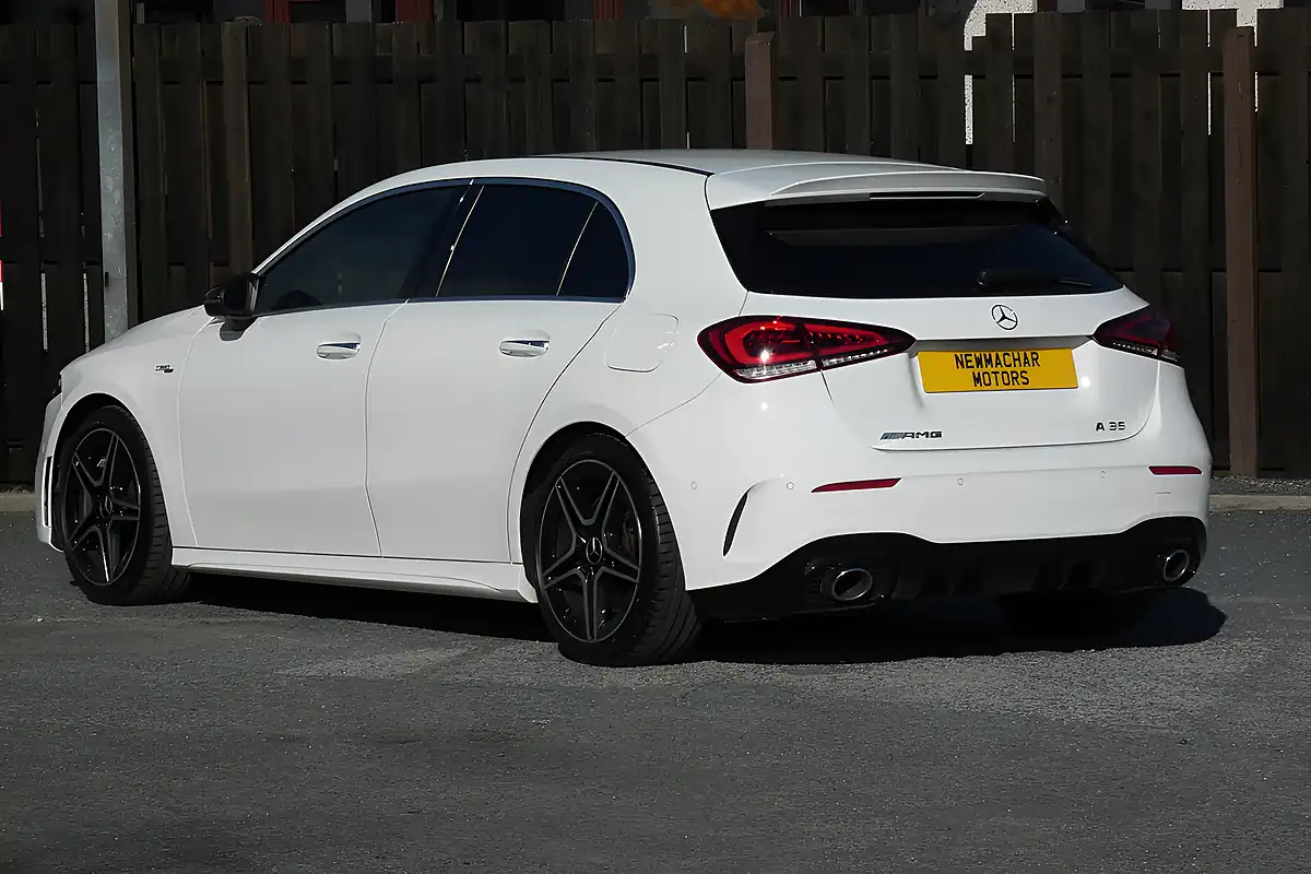 Used 2019 Mercedes-Benz a Class A35 AMG (premium) White - Interior and Exterior details 2