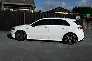 Used 2019 Mercedes-Benz a Class A35 AMG (premium) White - Interior and Exterior details 3