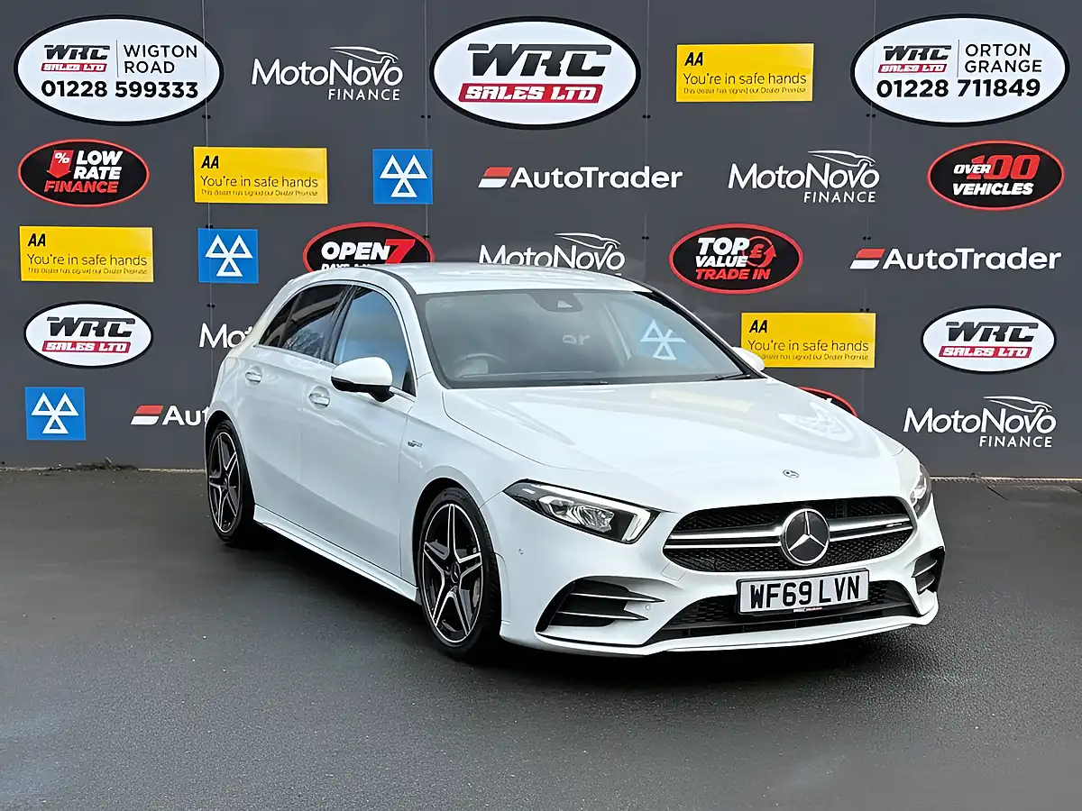 Used 2019 Mercedes-Benz a-Class A35 AMG Premium White - Interior and Exterior details 4