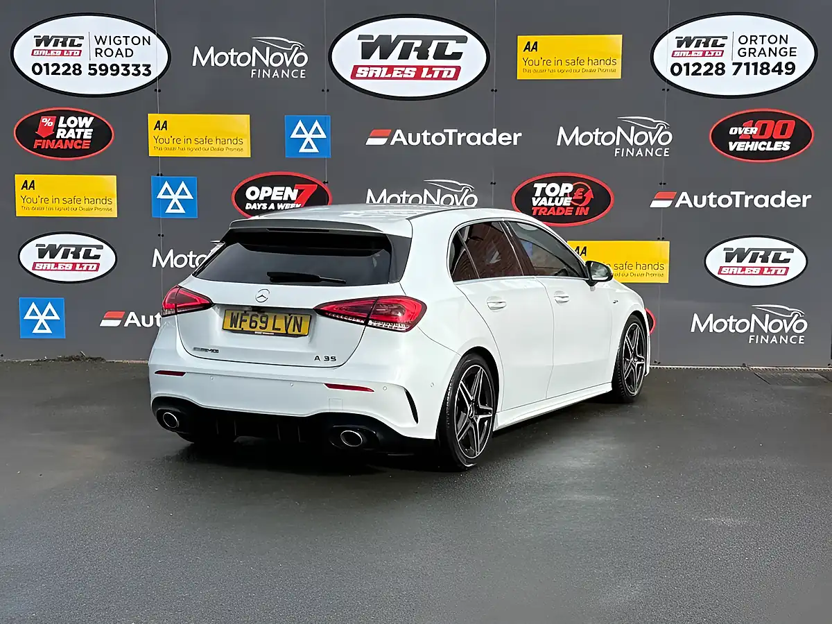 Used 2019 Mercedes-Benz a-Class A35 AMG Premium White - Interior and Exterior details 6