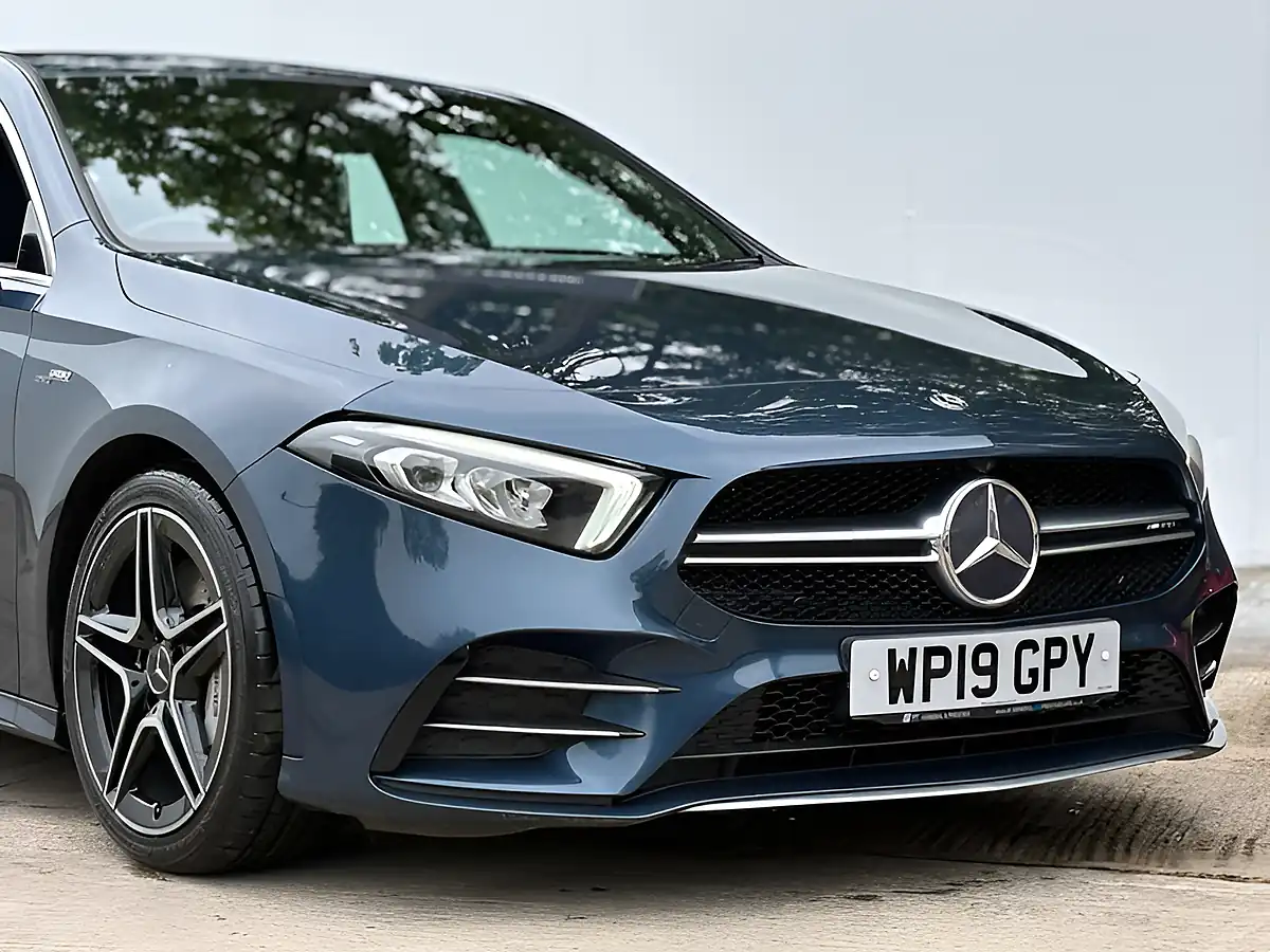 Used 2019 Mercedes-Benz a Class AMG Denim Blue - Interior and Exterior details 2