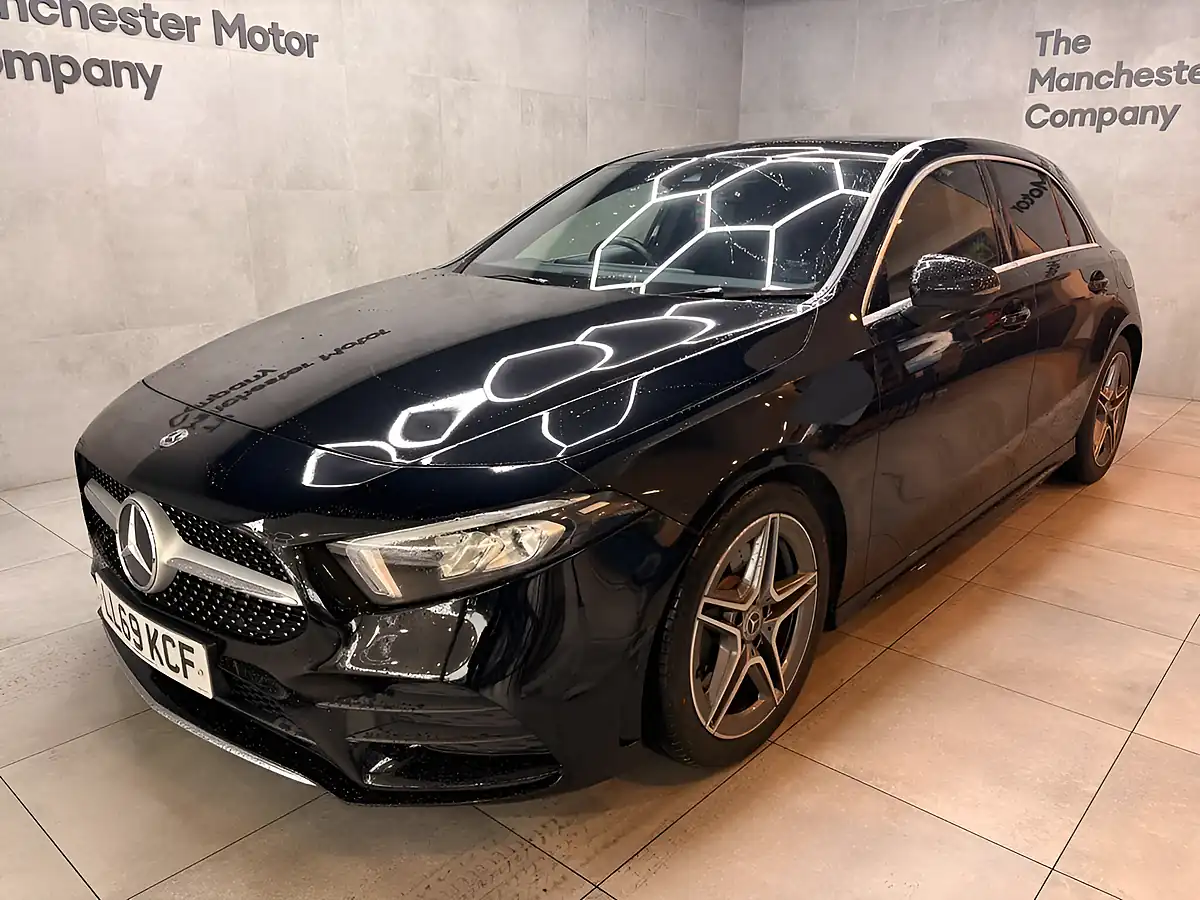 Used 2019 Mercedes-Benz a Class AMG Line Black - Front View
