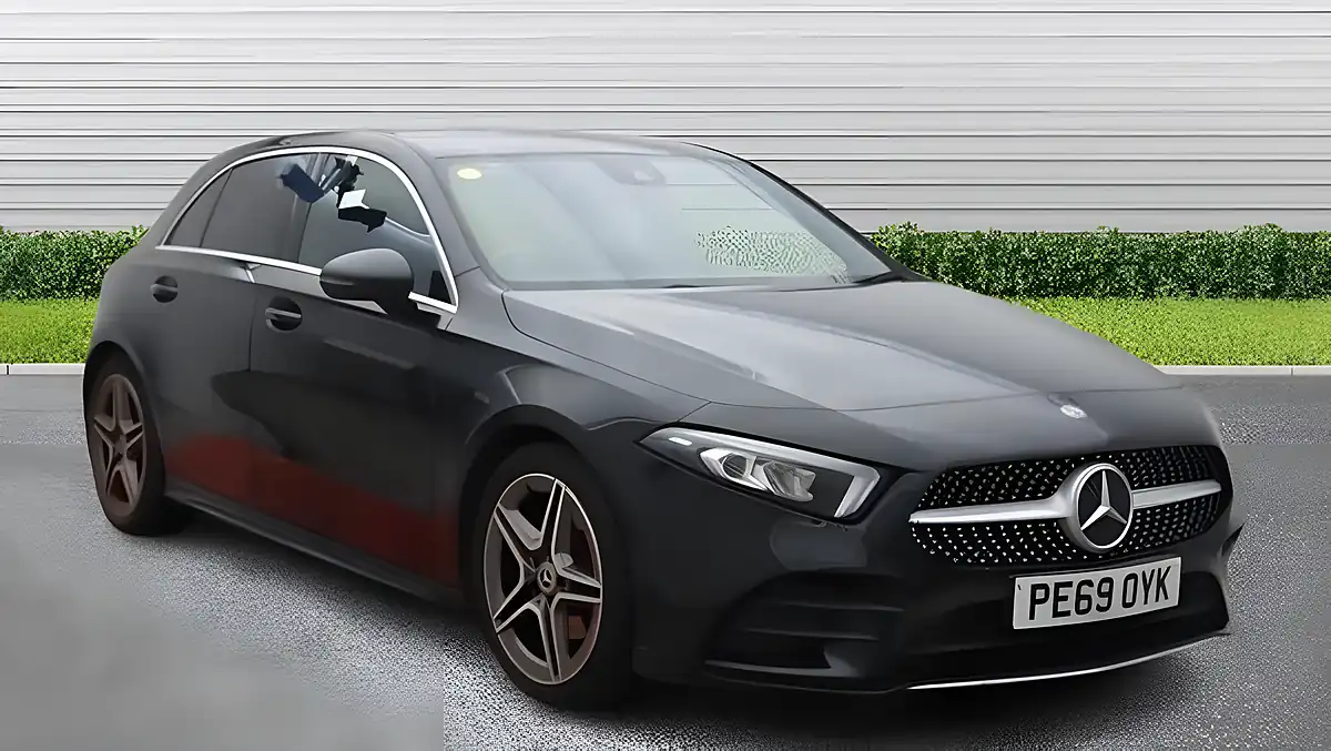 Used 2019 Mercedes-Benz a Class AMG Line Black - Front View