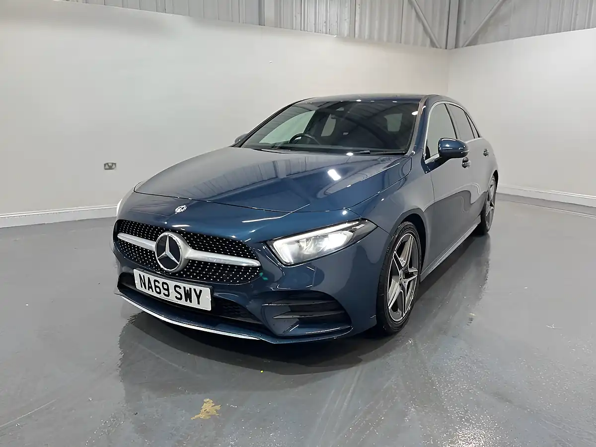 Used 2019 Mercedes-Benz a Class AMG Line Blue - Interior and Exterior details 3