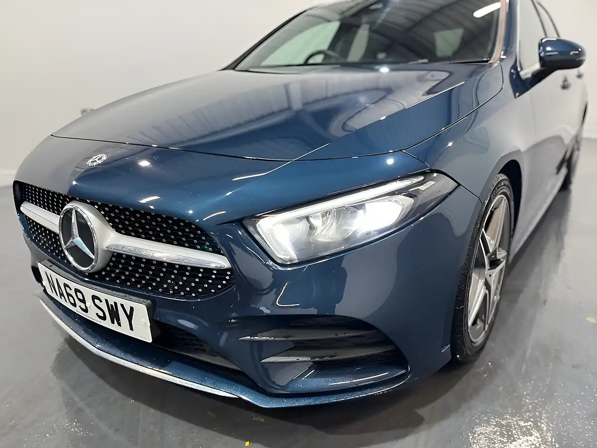 Used 2019 Mercedes-Benz a Class AMG Line Blue - Interior and Exterior details 5