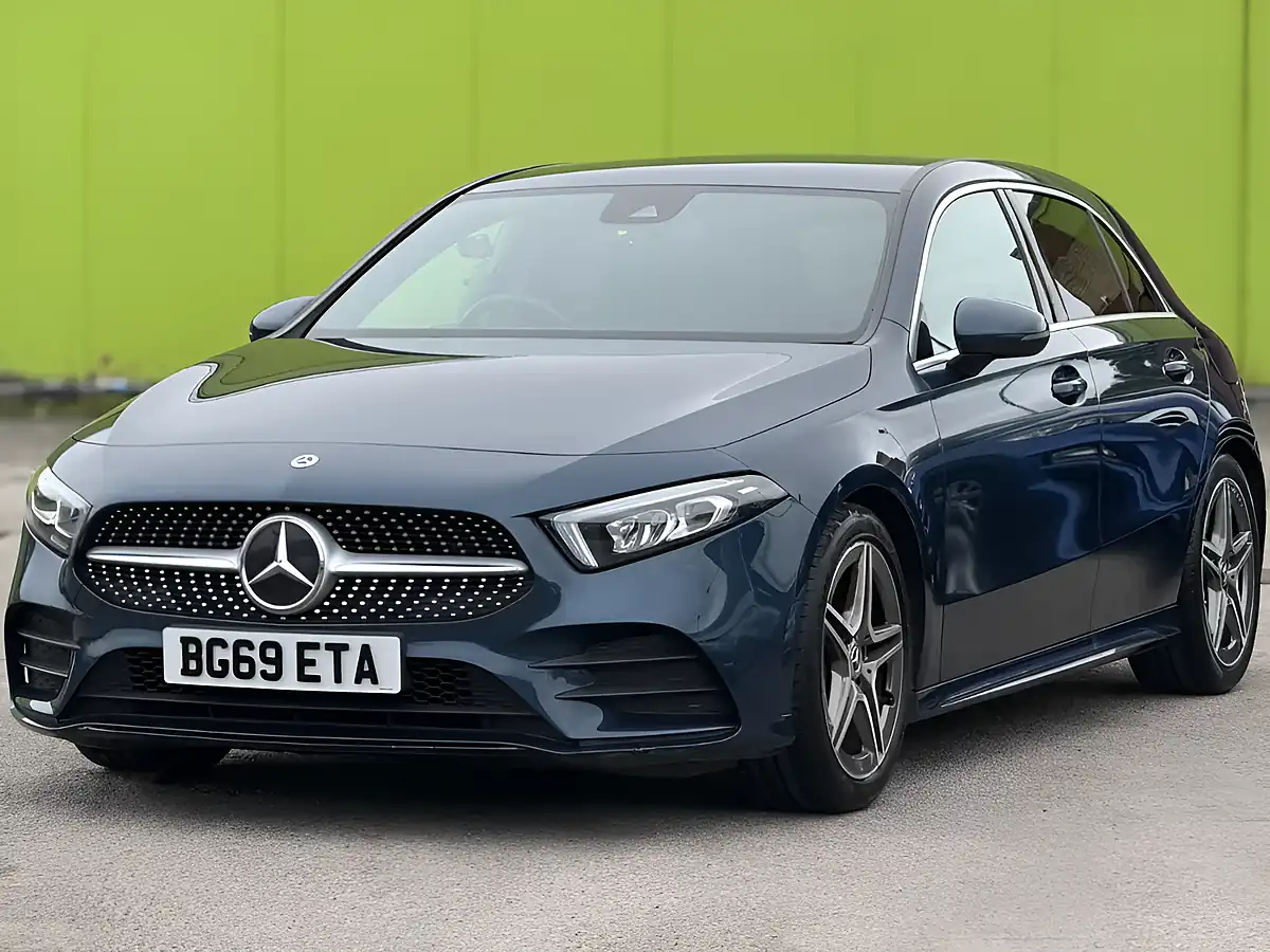 Used 2019 Mercedes-Benz a Class AMG Line Blue - Interior and Exterior details 4