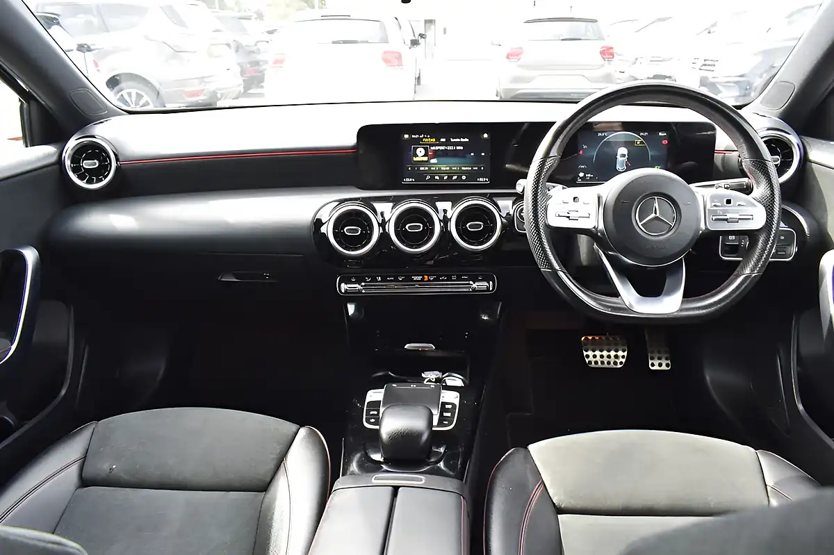 Used 2019 Mercedes-Benz a Class AMG Line Cosmos Black - Interior and Exterior details 10
