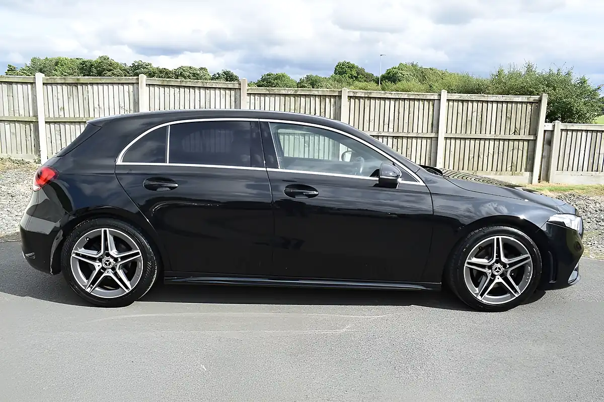 Used 2019 Mercedes-Benz a Class AMG Line Cosmos Black - Interior and Exterior details 12