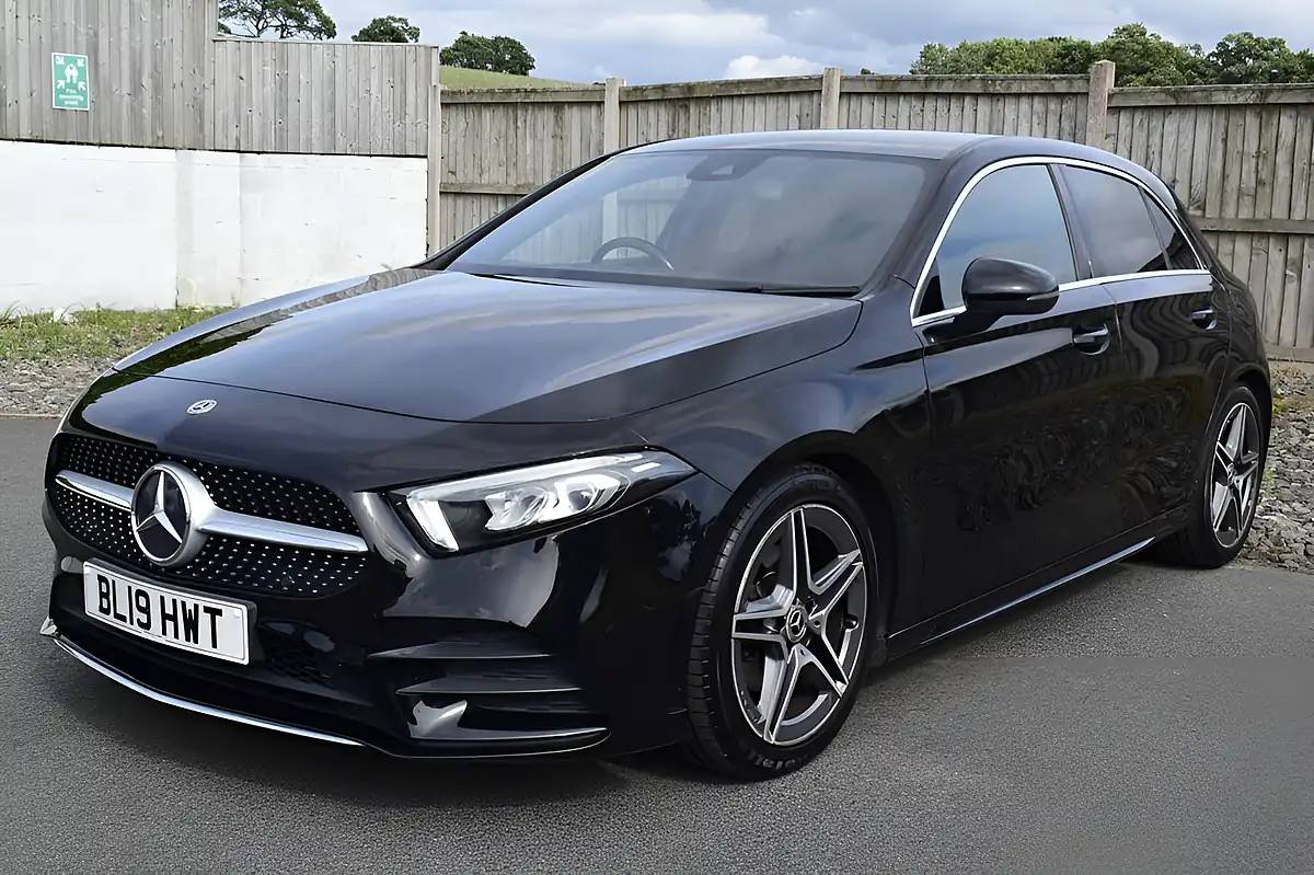 Used 2019 Mercedes-Benz a Class AMG Line Cosmos Black - Interior and Exterior details 3