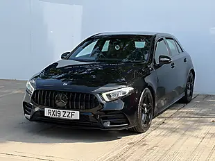 Used 2019 Mercedes-Benz a Class AMG Line Cosmos Black - Interior and Exterior details 14