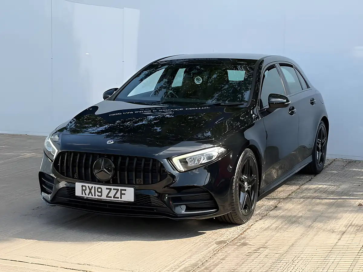 Used 2019 Mercedes-Benz a Class AMG Line Cosmos Black - Interior and Exterior details 14
