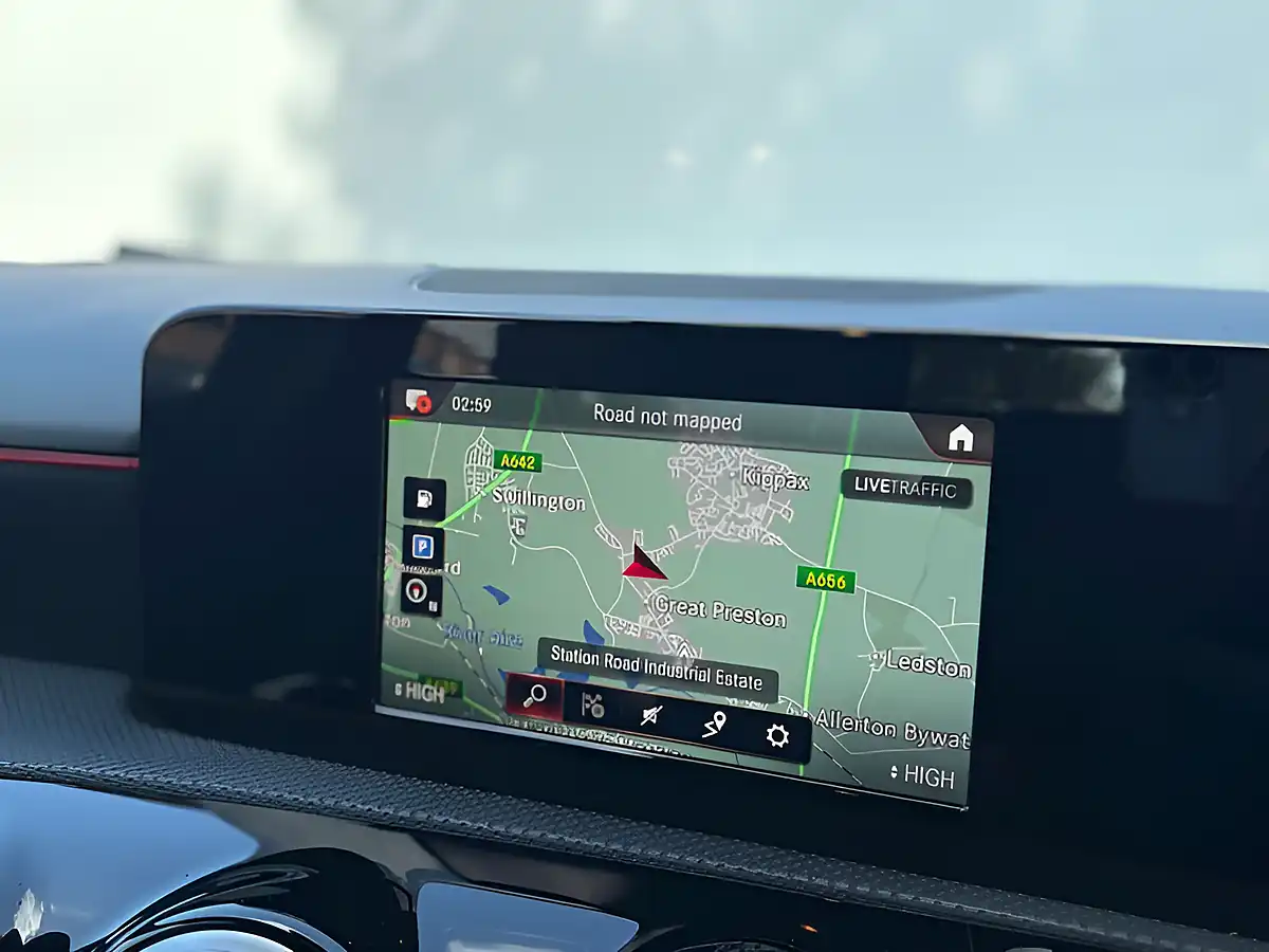 Used 2019 Mercedes-Benz a Class AMG Line Cosmos Black - Interior and Exterior details 16