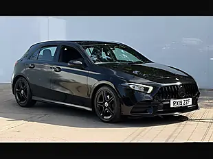 Used 2019 Mercedes-Benz a Class AMG Line Cosmos Black - Interior and Exterior details 2