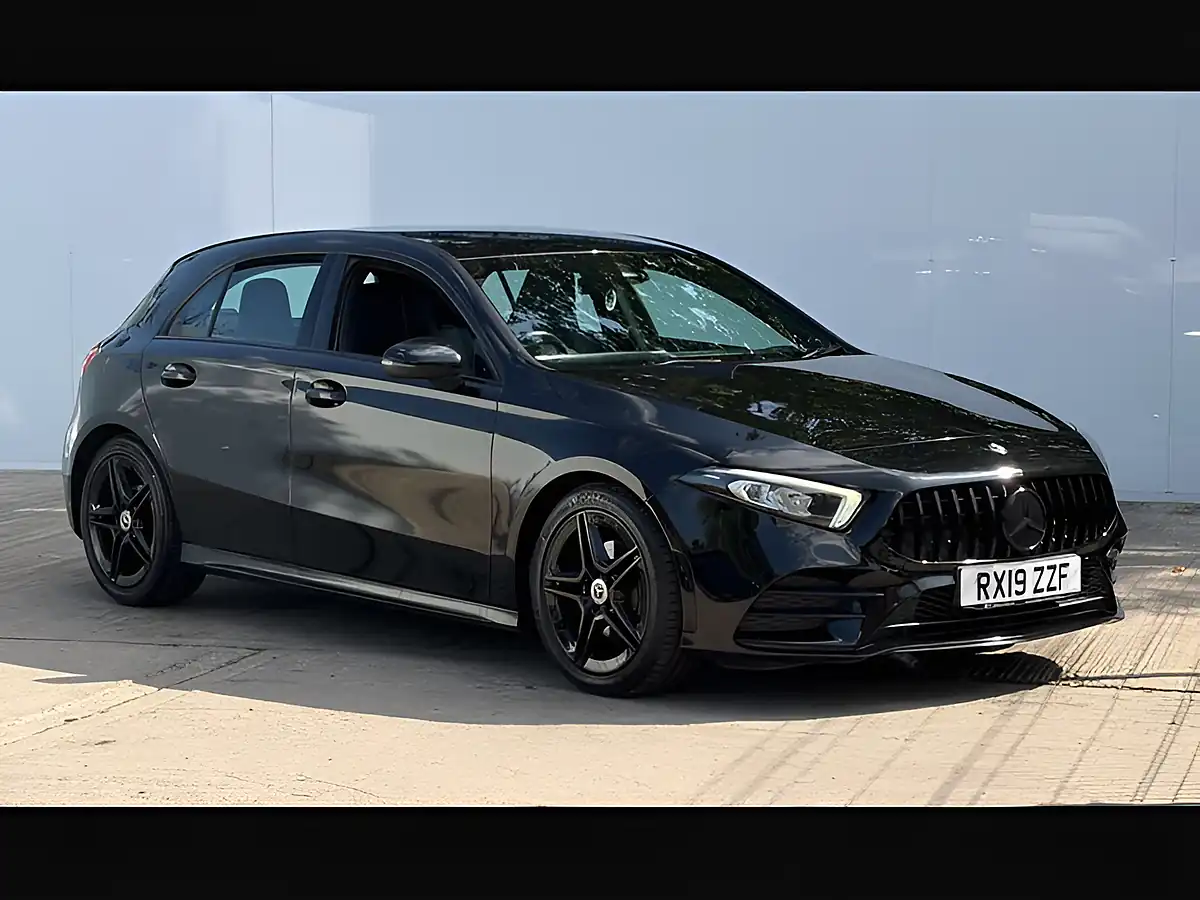 Used 2019 Mercedes-Benz a Class AMG Line Cosmos Black - Interior and Exterior details 2