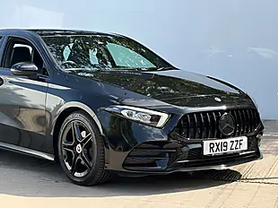 Used 2019 Mercedes-Benz a Class AMG Line Cosmos Black - Interior and Exterior details 3