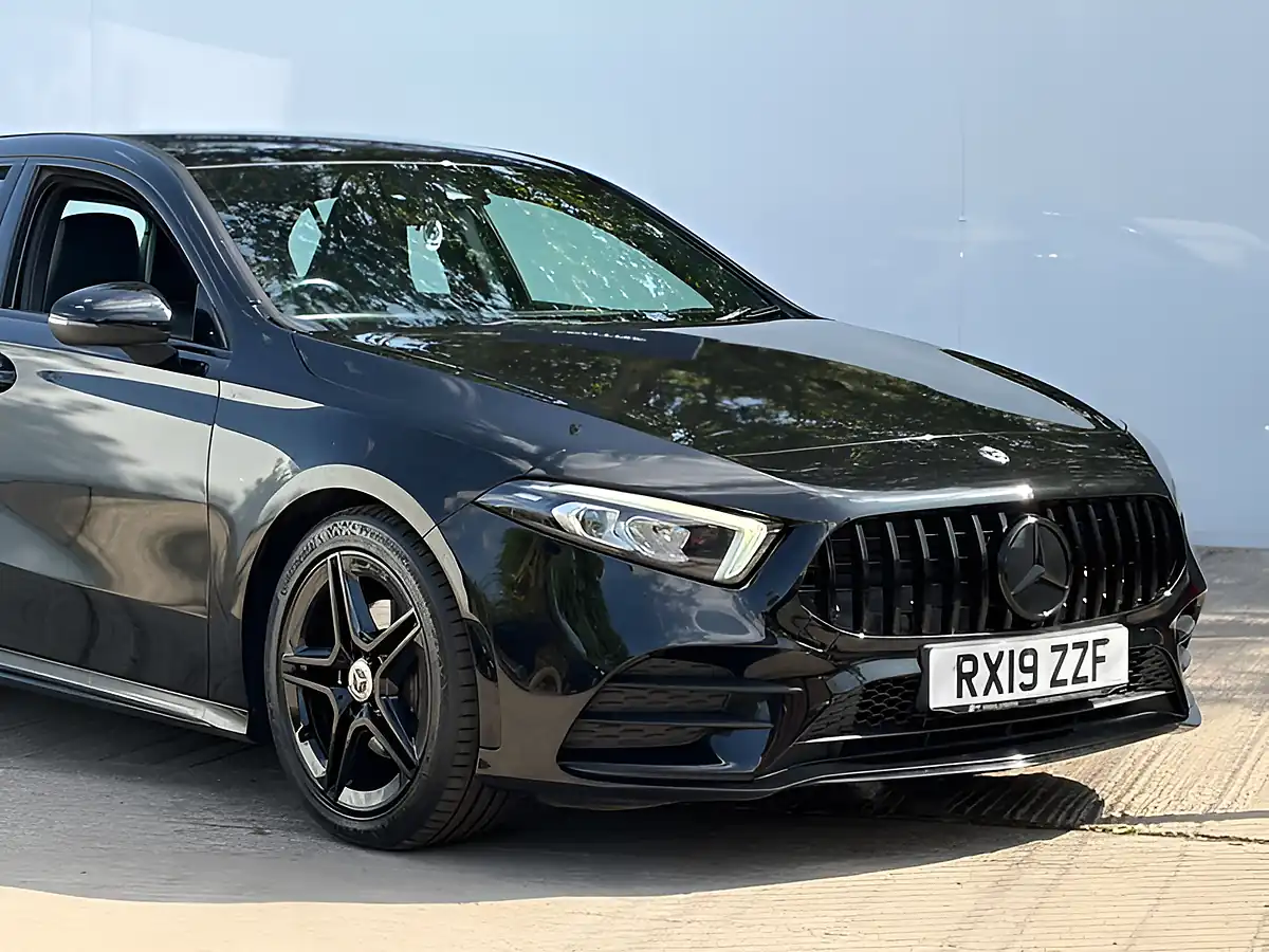 Used 2019 Mercedes-Benz a Class AMG Line Cosmos Black - Interior and Exterior details 3