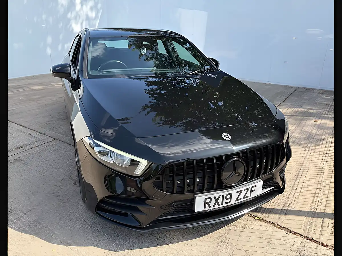 Used 2019 Mercedes-Benz a Class AMG Line Cosmos Black - Interior and Exterior details 5