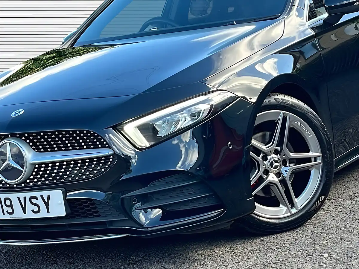 Used 2019 Mercedes-Benz a Class AMG Line Cosmos Black - Interior and Exterior details 18