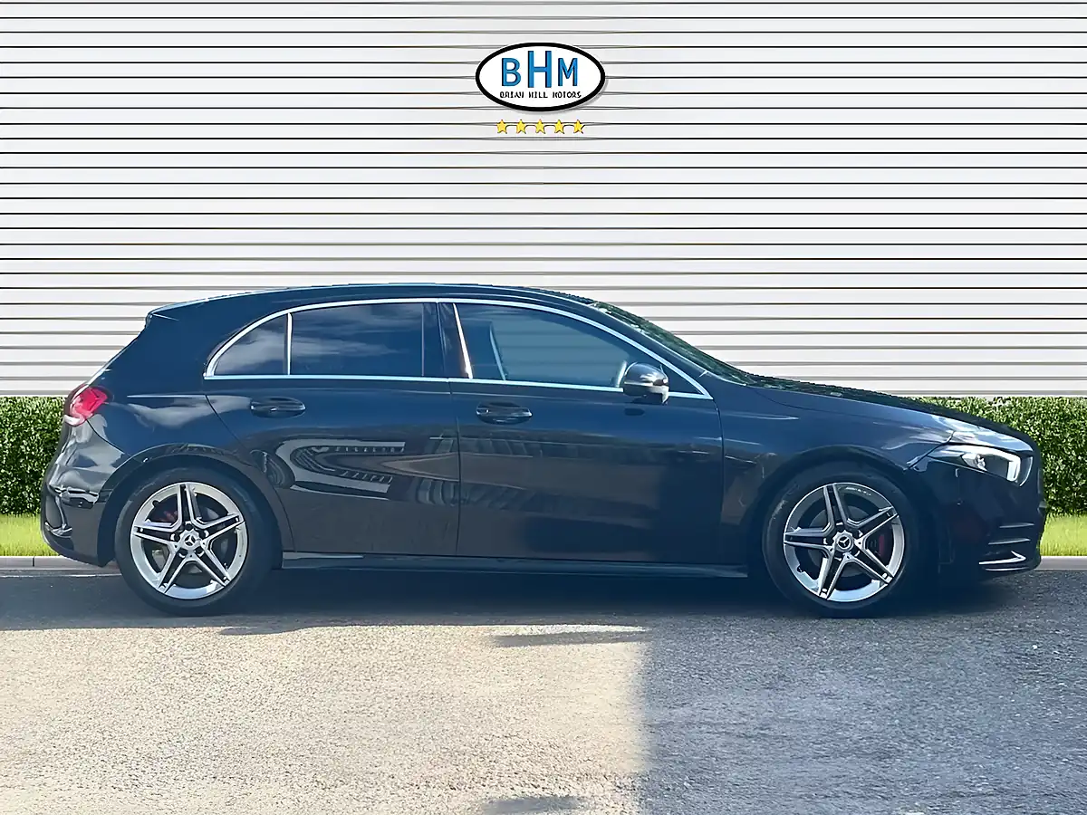 Used 2019 Mercedes-Benz a Class AMG Line Cosmos Black - Interior and Exterior details 2