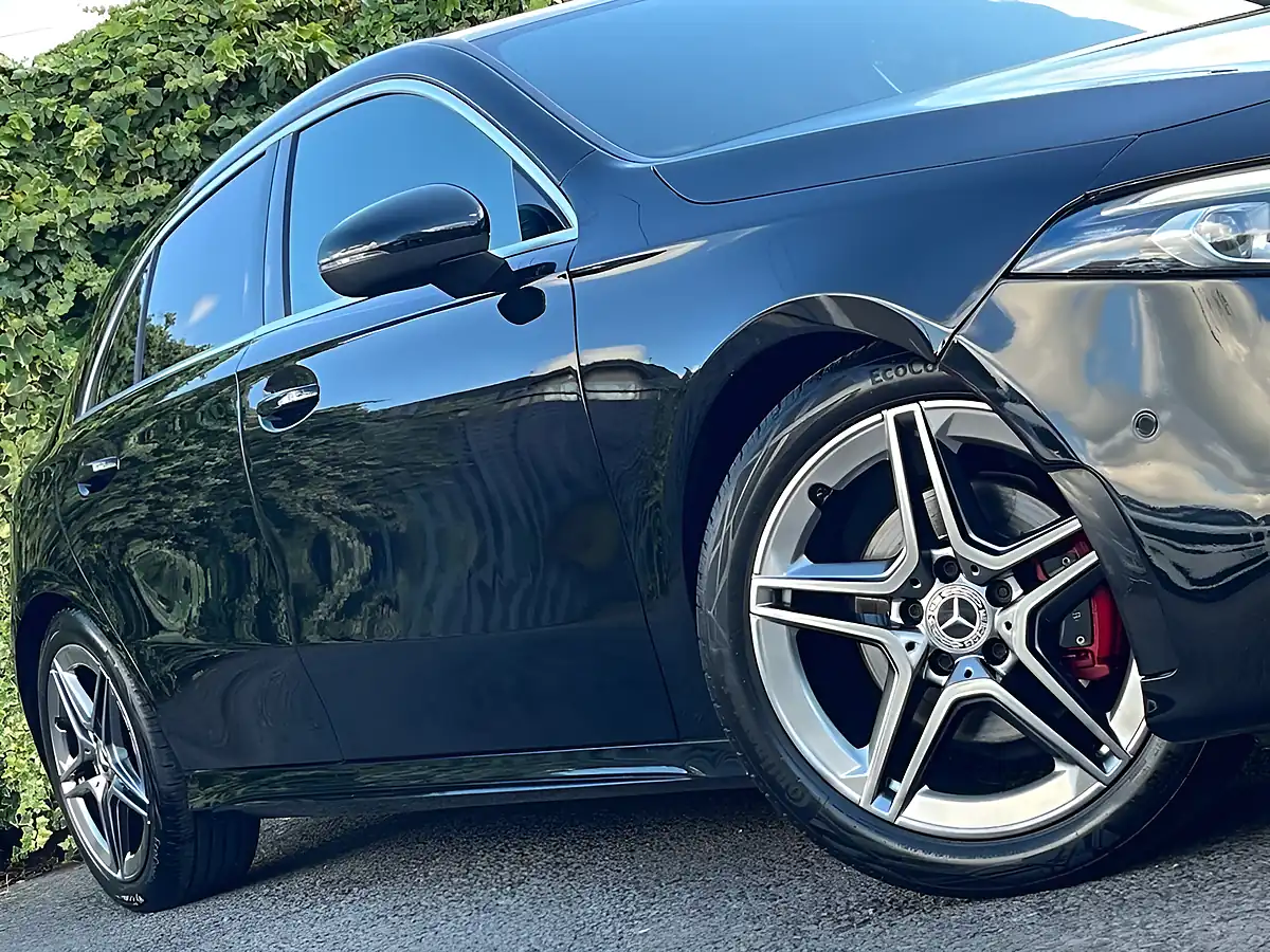 Used 2019 Mercedes-Benz a Class AMG Line Cosmos Black - Interior and Exterior details 4