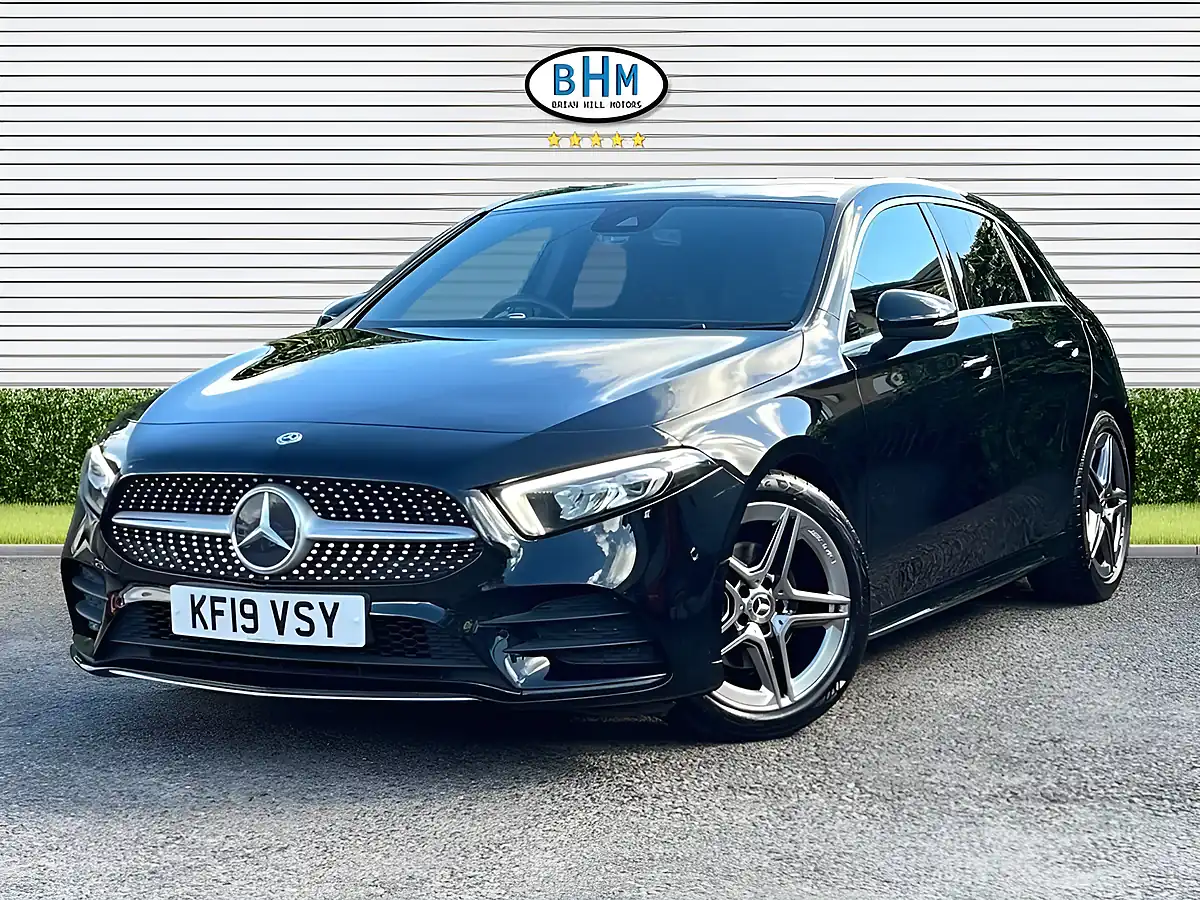 Used 2019 Mercedes-Benz a Class AMG Line Cosmos Black - Interior and Exterior details 7